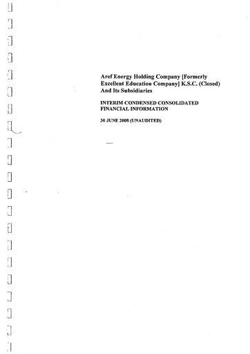 Thumbnail The Energy House Holding Company Financial Statement 2008-h1