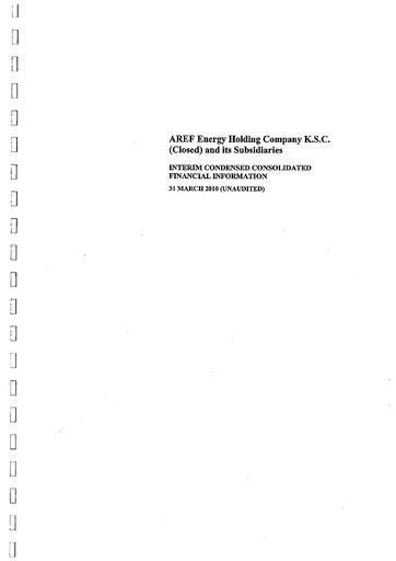 Thumbnail The Energy House Holding Company Financial Statement 2010-q1
