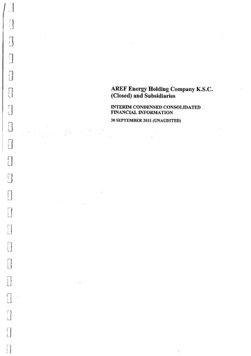 Thumbnail The Energy House Holding Company Financial Statement 2011-9m