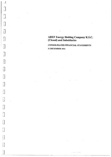 Thumbnail The Energy House Holding Company Financial Statement 2011