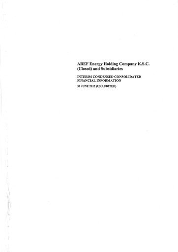Thumbnail The Energy House Holding Company Financial Statement 2012-h1