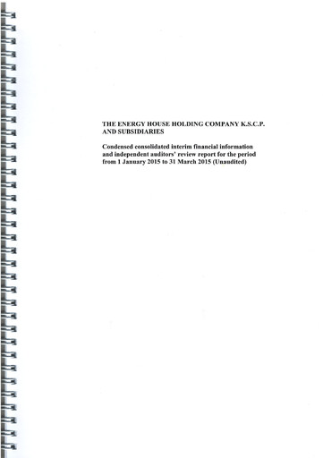 Thumbnail The Energy House Holding Company Financial Statement 2015-q1