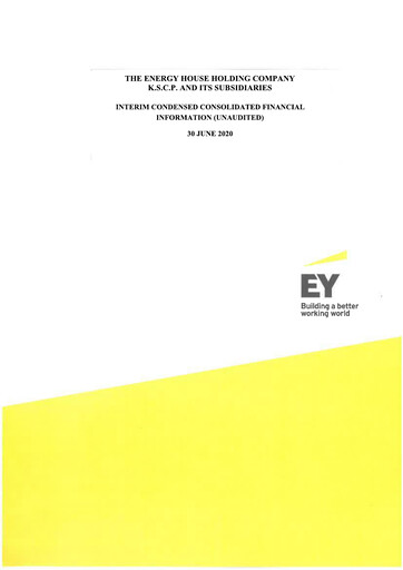 Thumbnail The Energy House Holding Company Financial Statement 2020-h1