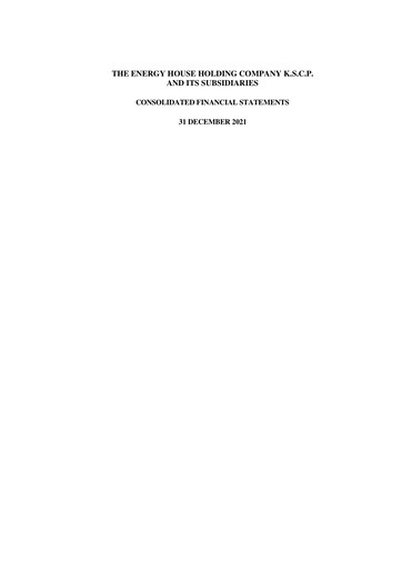 Thumbnail The Energy House Holding Company Financial Statement 2021