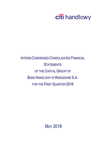 Thumbnail Bank Handlowy w Warszawie Quarterly Report 2018-q1