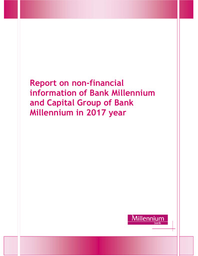 Thumbnail Bank Millennium ESG Report 2017