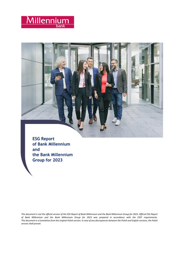 Thumbnail Bank Millennium ESG Report 2023