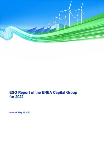 Thumbnail Enea ESG Report 2022