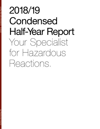 Thumbnail Dottikon ES Half-year Report 2018-2019