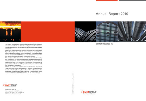Thumbnail Comet Holding Annual Report 2010