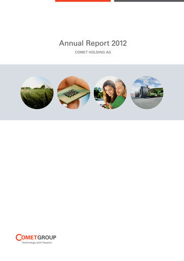 Thumbnail Comet Holding Annual Report 2012