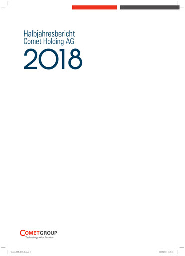 Miniature Comet Holding Rapport semestriel 2018-h1