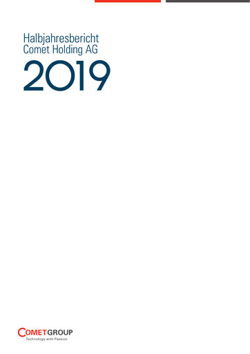 Miniature Comet Holding Rapport semestriel 2019-h1