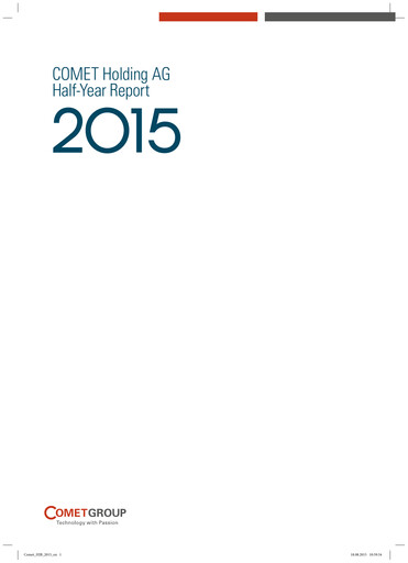 Thumbnail Comet Holding Half-year Report 2015-h1