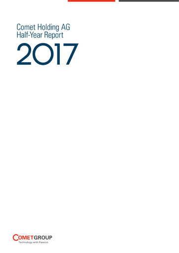 Thumbnail Comet Holding Half-year Report 2017-h1