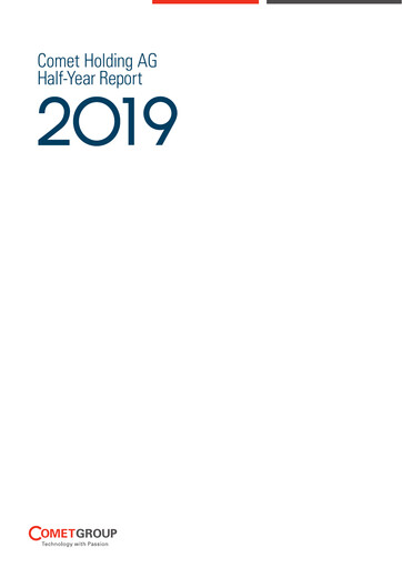 Thumbnail Comet Holding Half-year Report 2019-h1