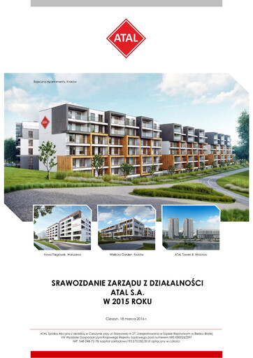 Thumbnail Atal S.A. Annual Report 2015