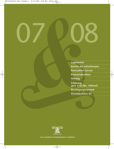 Thumbnail DO & CO Aktiengesellschaft Annual Report 2007-2008