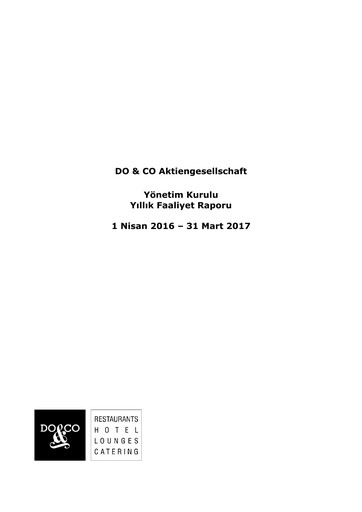 Thumbnail DO & CO Aktiengesellschaft Annual Report 2016