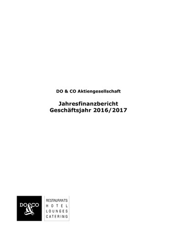 Thumbnail DO & CO Aktiengesellschaft Financial Report 2016-2017
