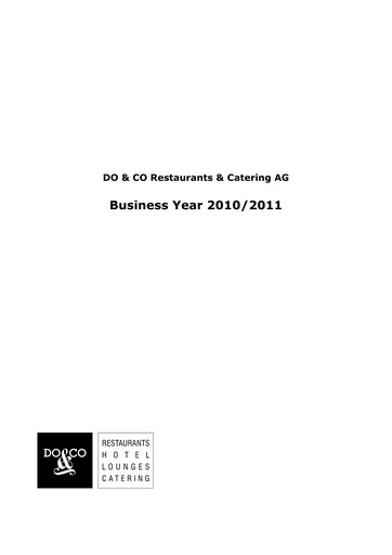 Thumbnail DO & CO Aktiengesellschaft Financial Report 2010-2011