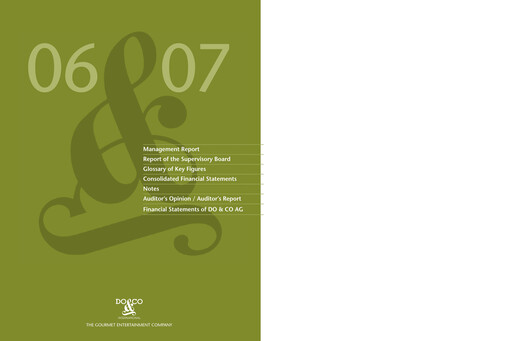 Vorschaubild DO & CO Aktiengesellschaft Finanzmitteilung 2006-2007