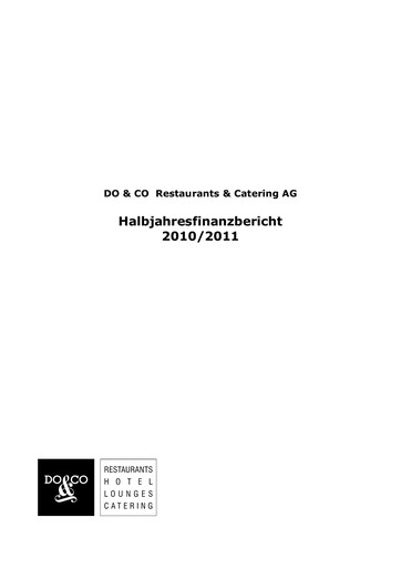 Thumbnail DO & CO Aktiengesellschaft Half-year Report 2010-h1
