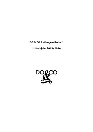 Thumbnail DO & CO Aktiengesellschaft Half-year Report 2013-h1