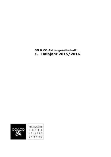 Thumbnail DO & CO Aktiengesellschaft Half-year Report 2015-h1