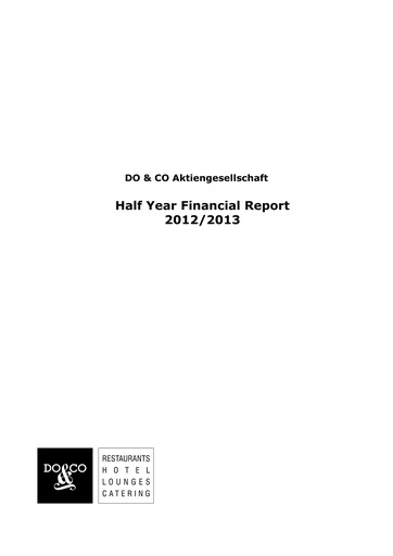 Thumbnail DO & CO Aktiengesellschaft Half-year Report 2012-h1