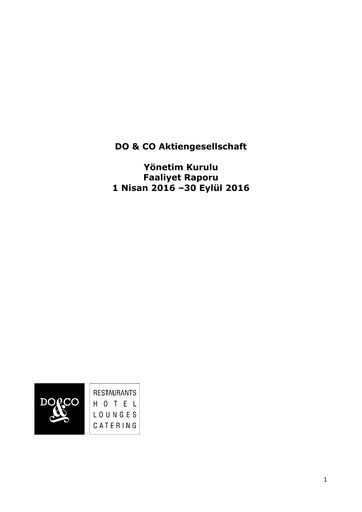 Thumbnail DO & CO Aktiengesellschaft Half-year Report 2016-h1
