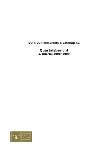 Thumbnail DO & CO Aktiengesellschaft Quarterly Report 2008-q1