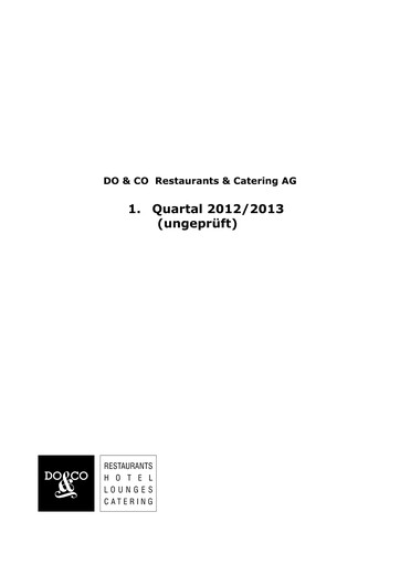 Thumbnail DO & CO Aktiengesellschaft Quarterly Report 2012-q1