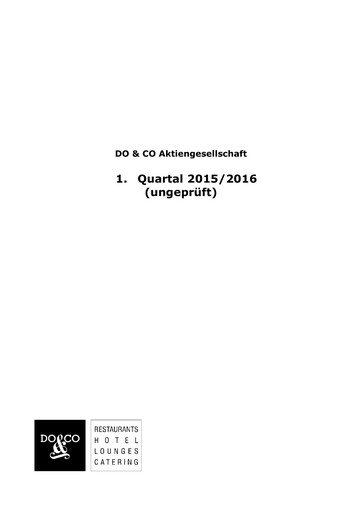 Thumbnail DO & CO Aktiengesellschaft Quarterly Report 2015-q1