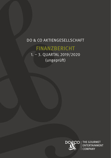 Thumbnail DO & CO Aktiengesellschaft Quarterly Report 2019-q3