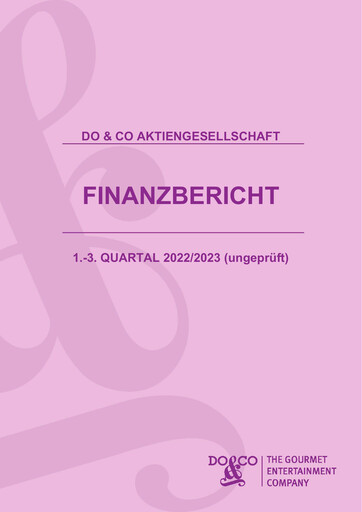 Thumbnail DO & CO Aktiengesellschaft Quarterly Report 2022-q3