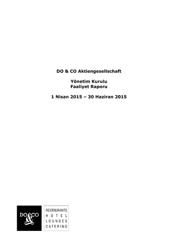 Thumbnail DO & CO Aktiengesellschaft Quarterly Report 2015-q1