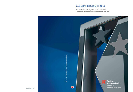 Thumbnail Walliser Kantonalbank Annual Report 2014