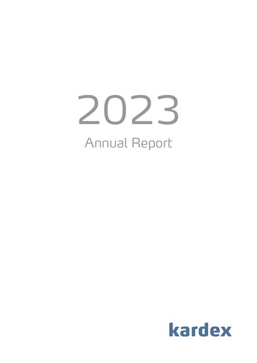Thumbnail Kardex Holding Annual Report 2023