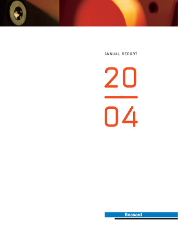 Vorschaubild Bossard Holding Jahresbericht 2004