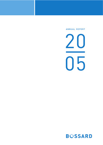 Vorschaubild Bossard Holding Jahresbericht 2005
