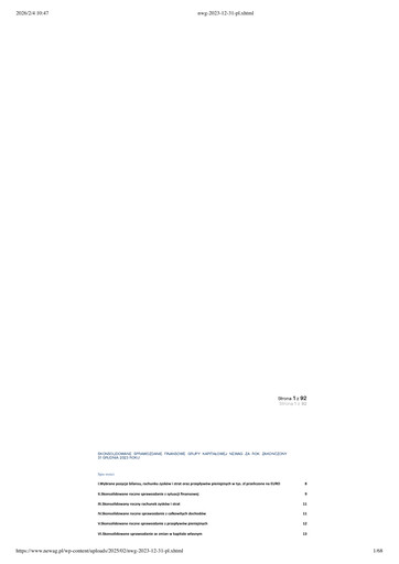 Miniature Newag Bilan financier 2023