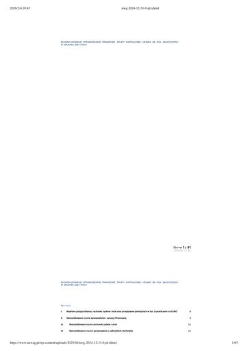 Miniature Newag Bilan financier 2024