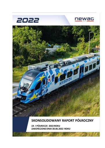 Miniature Newag Rapport semestriel 2022-h1