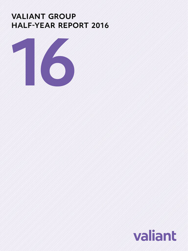 Thumbnail Valiant Holding Half-year Report 2016-h1