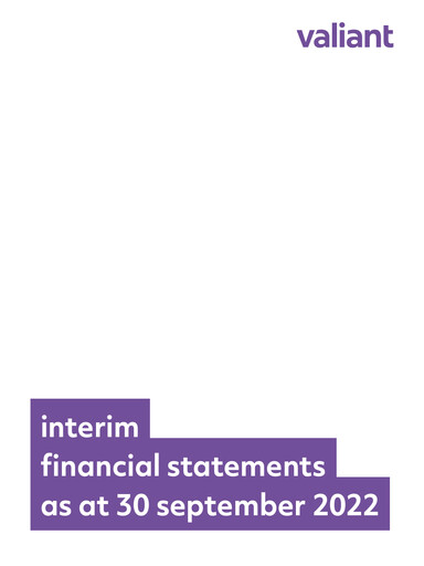 Thumbnail Valiant Holding Quarterly Report 2022-q3