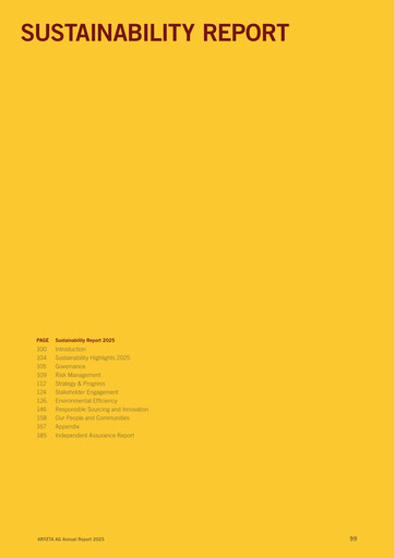 Thumbnail ARYZTA AG ESG Report 2025