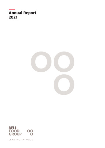 Thumbnail Bell Food Group Annual Report 2021