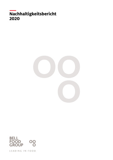 Thumbnail Bell Food Group Sustainability Report 2020