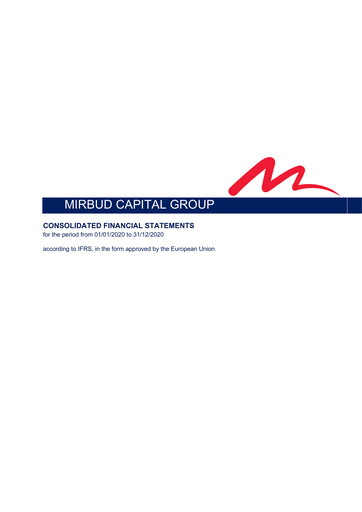 Thumbnail Mirbud S.A. Financial Statement 2020
